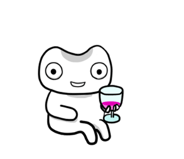 White Alien 1 sticker #7178331