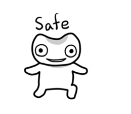 White Alien 1 sticker #7178333