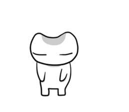 White Alien 1 sticker #7178337