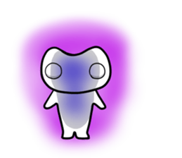 White Alien 1 sticker #7178340