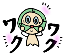 Pig mysterious friend of the mustache sticker #7178505