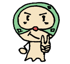 Pig mysterious friend of the mustache sticker #7178522