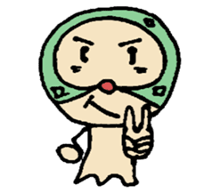 Pig mysterious friend of the mustache sticker #7178522