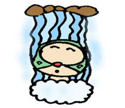 Pig mysterious friend of the mustache sticker #7178523