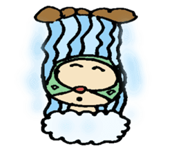 Pig mysterious friend of the mustache sticker #7178523