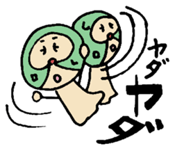 Pig mysterious friend of the mustache sticker #7178525