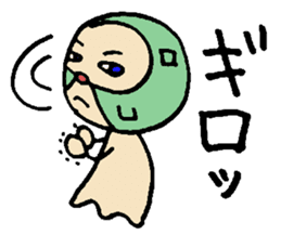 Pig mysterious friend of the mustache sticker #7178534