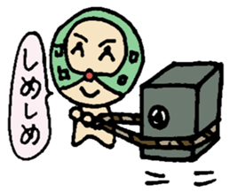 Pig mysterious friend of the mustache sticker #7178537