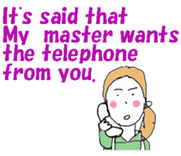 I am a housekeeper(English ver.) sticker #7178707