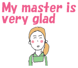I am a housekeeper(English ver.) sticker #7178709