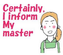 I am a housekeeper(English ver.) sticker #7178710