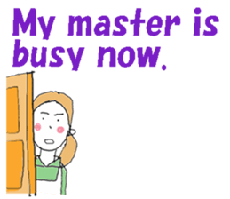 I am a housekeeper(English ver.) sticker #7178712