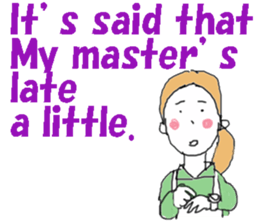 I am a housekeeper(English ver.) sticker #7178713