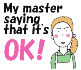 I am a housekeeper(English ver.) sticker #7178722