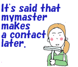 I am a housekeeper(English ver.) sticker #7178724