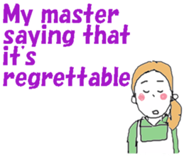 I am a housekeeper(English ver.) sticker #7178725