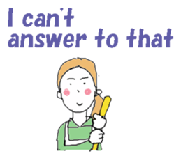 I am a housekeeper(English ver.) sticker #7178730