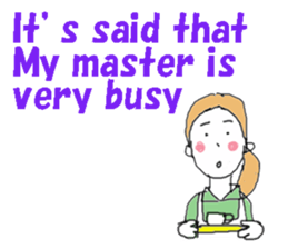 I am a housekeeper(English ver.) sticker #7178731