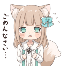 Coco of wolf ear girl sticker #7179185