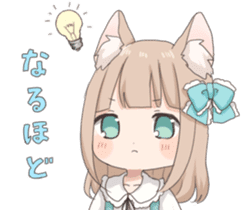 Coco of wolf ear girl sticker #7179190