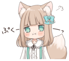 Coco of wolf ear girl sticker #7179194