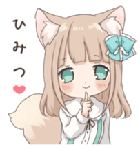 Coco of wolf ear girl sticker #7179196