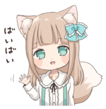 Coco of wolf ear girl sticker #7179197