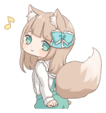 Coco of wolf ear girl sticker #7179202