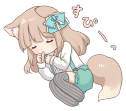 Coco of wolf ear girl sticker #7179211