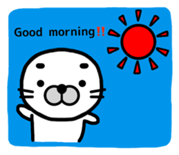 Happy seal.The name,GOMANOSUKE. sticker #7179304