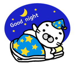 Happy seal.The name,GOMANOSUKE. sticker #7179305