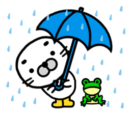 Happy seal.The name,GOMANOSUKE. sticker #7179307