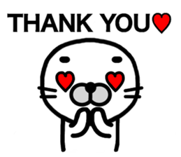 Happy seal.The name,GOMANOSUKE. sticker #7179310