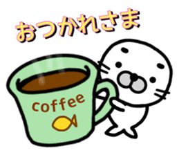 Happy seal.The name,GOMANOSUKE. sticker #7179312