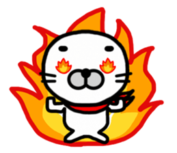 Happy seal.The name,GOMANOSUKE. sticker #7179313