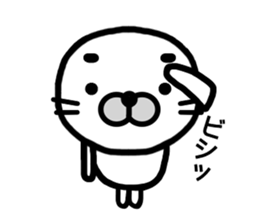 Happy seal.The name,GOMANOSUKE. sticker #7179324