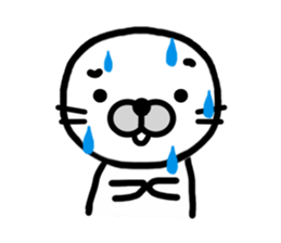 Happy seal.The name,GOMANOSUKE. sticker #7179327