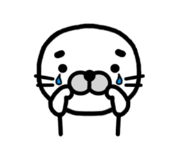 Happy seal.The name,GOMANOSUKE. sticker #7179339