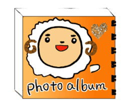 girl of the sheep sticker #7179588