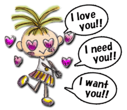 Funny girl Sunny (English) sticker #7179625