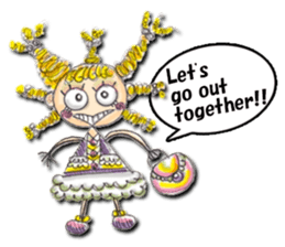 Funny girl Sunny (English) sticker #7179629