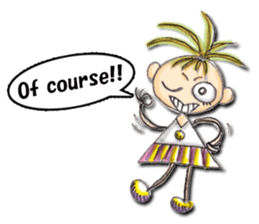 Funny girl Sunny (English) sticker #7179630