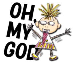 Funny girl Sunny (English) sticker #7179634