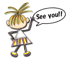 Funny girl Sunny (English) sticker #7179636