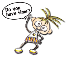 Funny girl Sunny (English) sticker #7179643