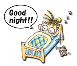 Funny girl Sunny (English) sticker #7179647