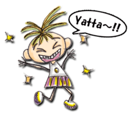 Funny girl Sunny (English) sticker #7179649