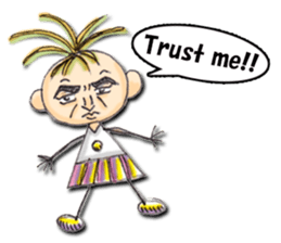 Funny girl Sunny (English) sticker #7179652