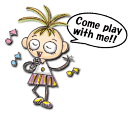 Funny girl Sunny (English) sticker #7179659