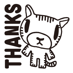 Thank you, cat sticker